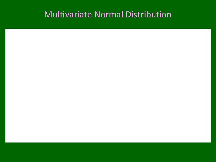 Multivariate Normal Distribution 