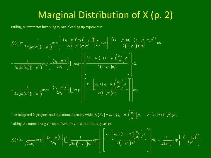 Marginal Distribution of X (p. 2) 