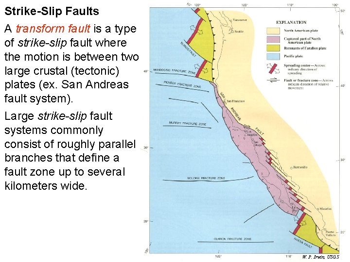 Strike-Slip Faults A transform fault is a type of strike-slip fault where the motion