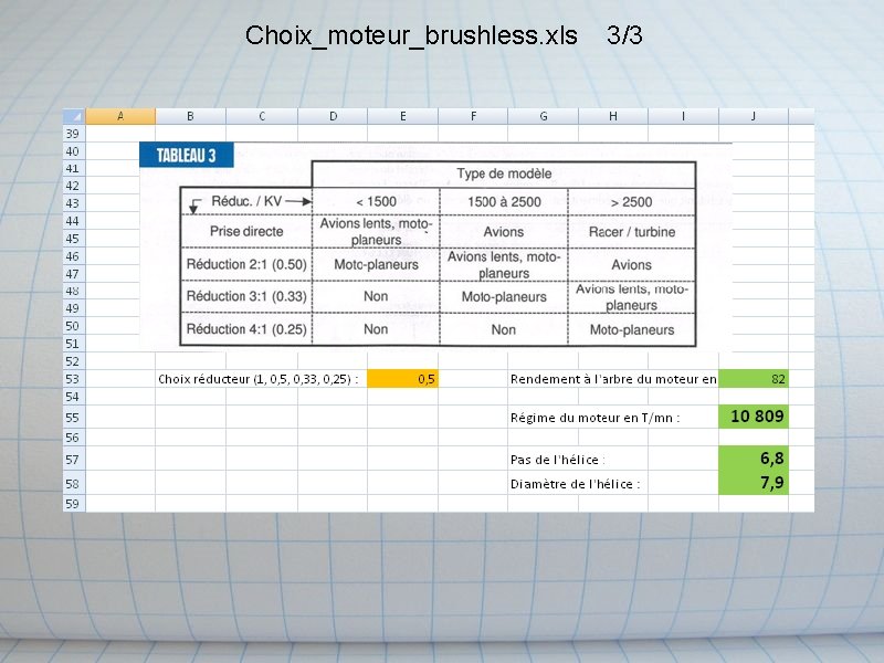 Choix_moteur_brushless. xls 3/3 Choix_moteur_brushless. xls 3/3