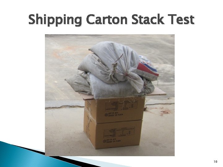 Shipping Carton Stack Test 18 