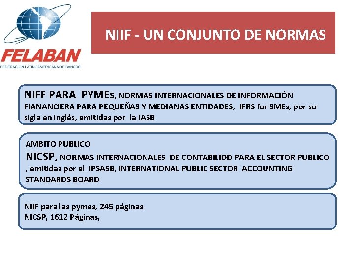 NIIF - UN CONJUNTO DE NORMAS NIFF PARA PYMEs, NORMAS INTERNACIONALES DE INFORMACIÓN FIANANCIERA