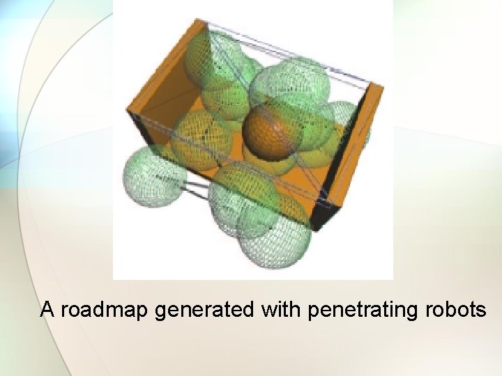 A roadmap generated with penetrating robots 