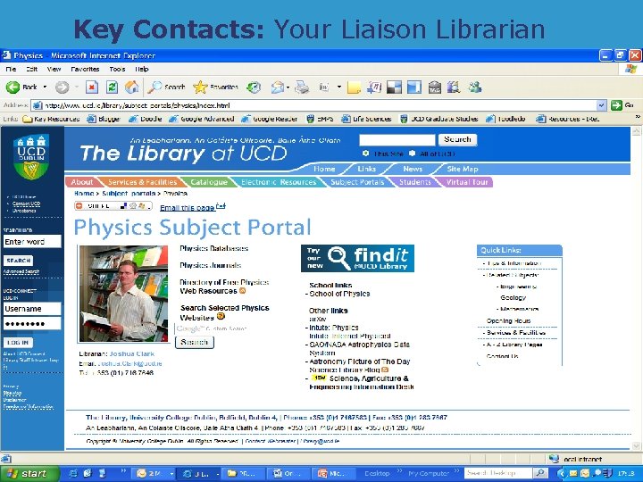Key Contacts: Your Liaison Librarian 