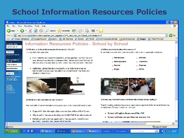 School Information Resources Policies 