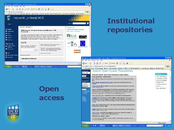 Institutional repositories Open access 