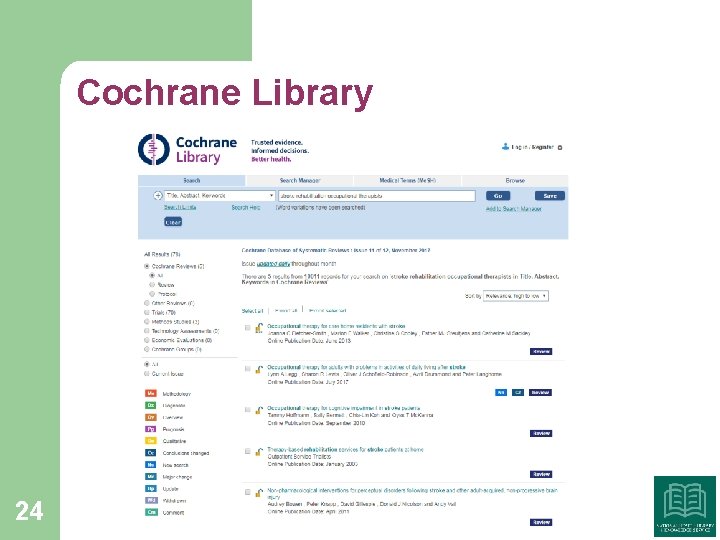 Cochrane Library 24 