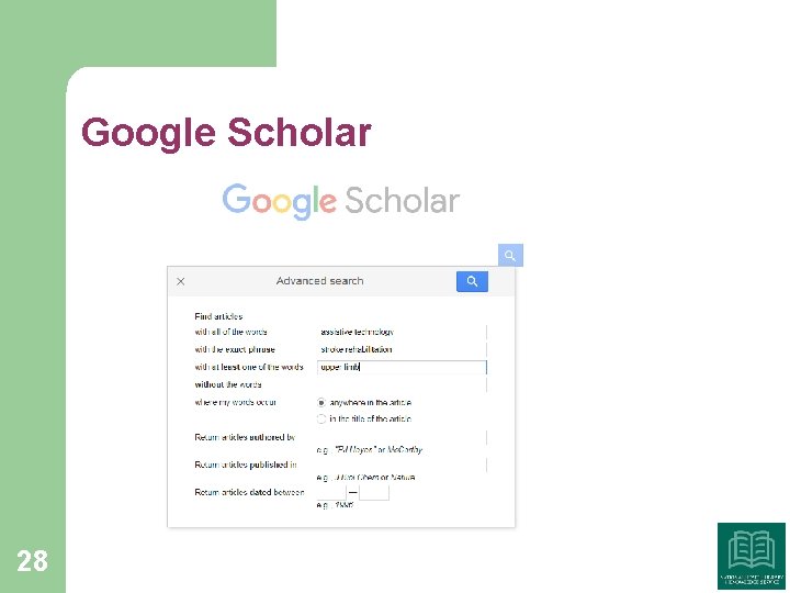 Google Scholar 28 