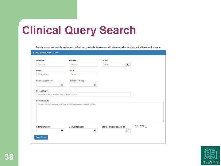 Clinical Query Search 38 