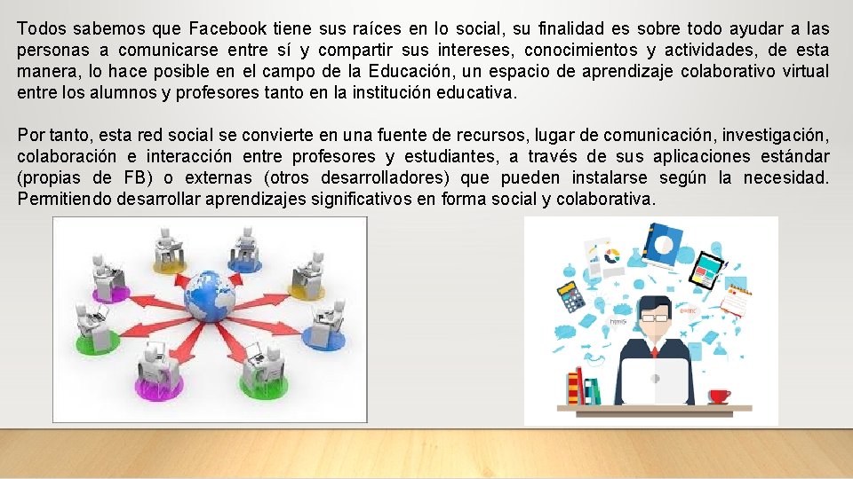 Todos sabemos que Facebook tiene sus raíces en lo social, su finalidad es sobre