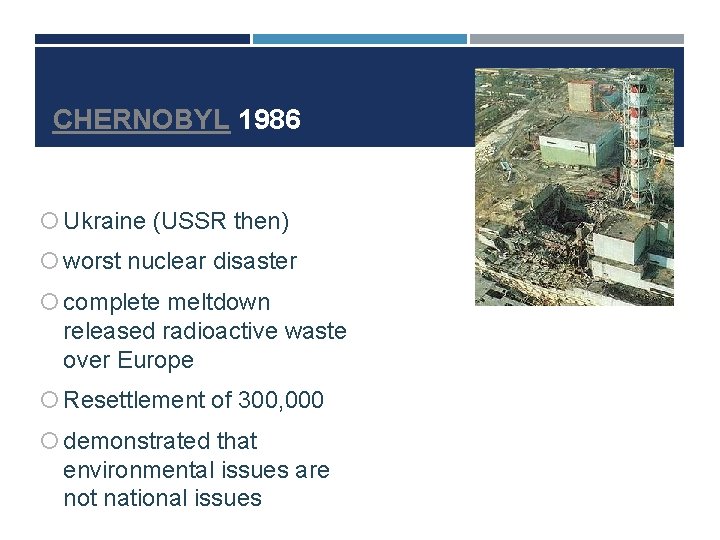 CHERNOBYL 1986 Ukraine (USSR then) worst nuclear disaster complete meltdown released radioactive waste over