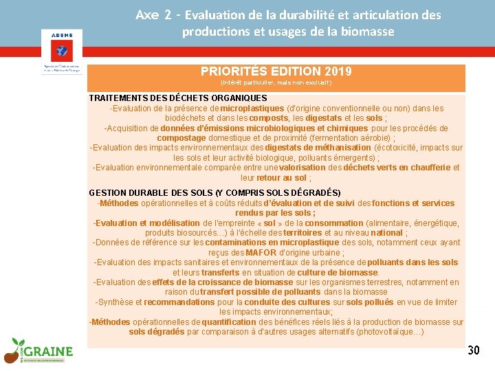 Axe 2 - Evaluation de la durabilité et articulation des productions et usages de