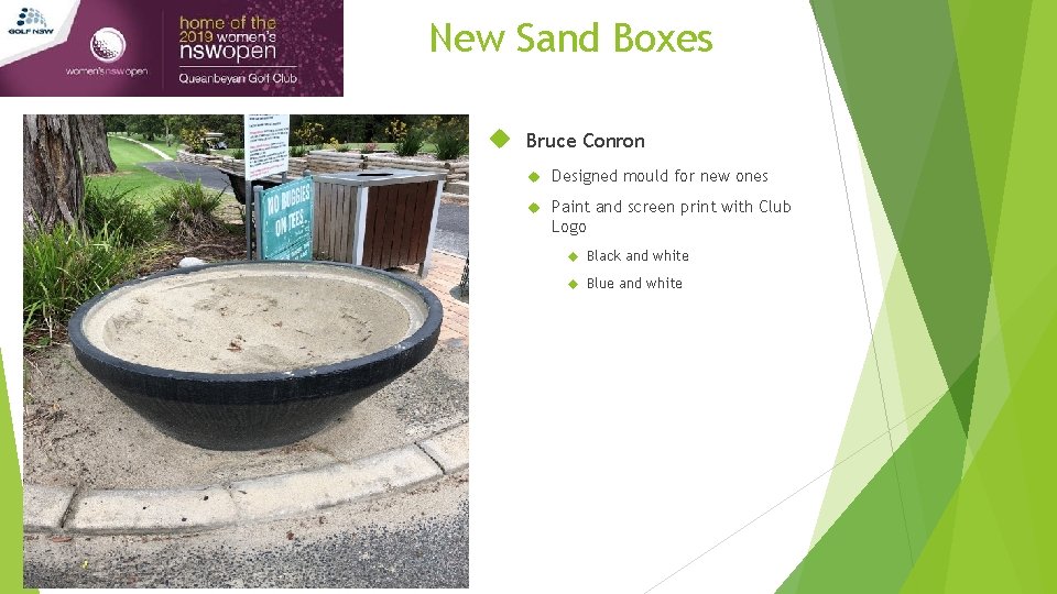 New Sand Boxes Bruce Conron Designed mould for new ones Paint and screen print