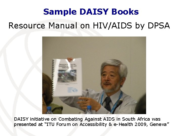 Sample DAISY Books Resource Manual on HIV/AIDS by DPSA DAISY initiative on Combating Against
