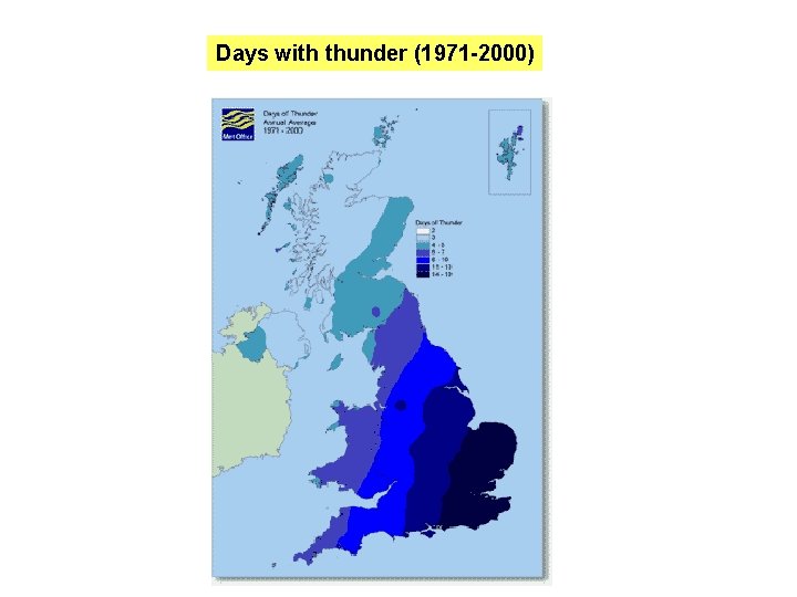 Days with thunder (1971 -2000) 