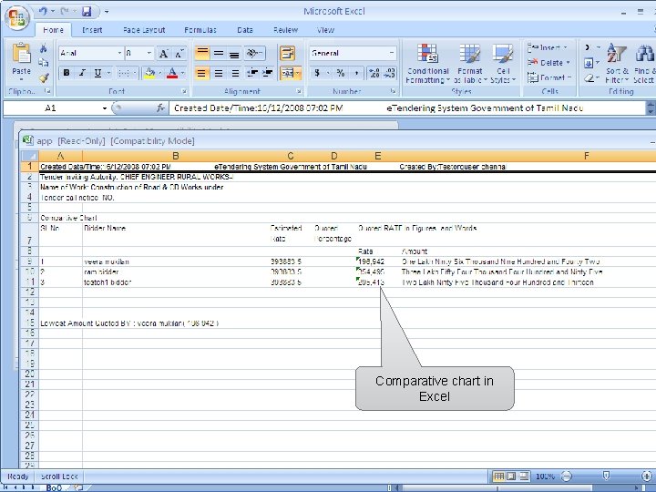 Comparative chart in Excel 