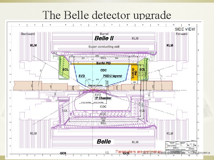 The Belle detector upgrade 10 SEL 2011 meeting at Mumbai T. Tsuboyama 