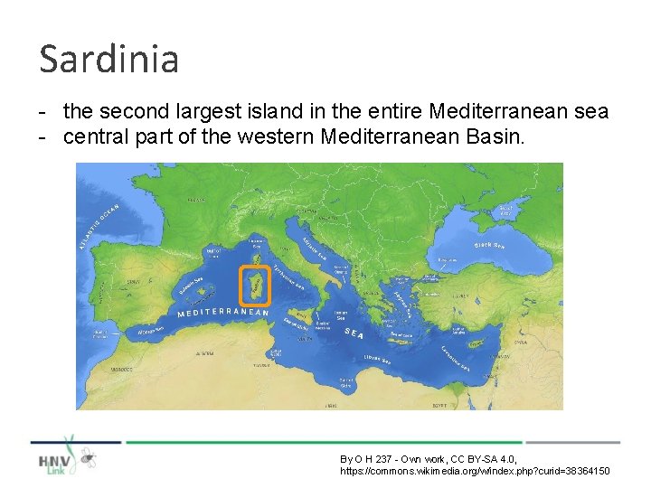 Sardinia - the second largest island in the entire Mediterranean sea - central part