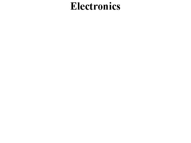 Electronics 