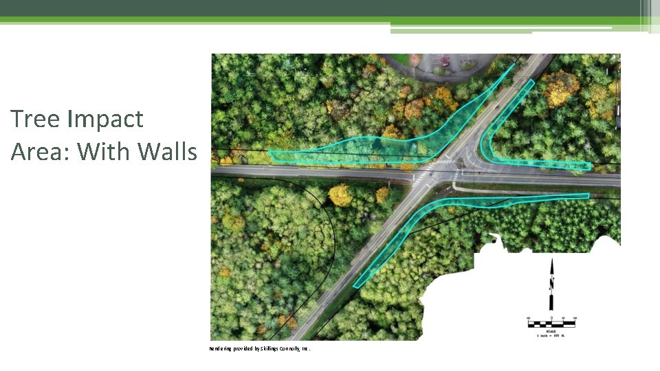 Tree Impact Area: With Walls Rendering provided by Skillings Connolly, Inc. 