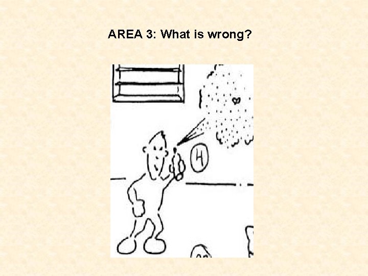 AREA 3: What is wrong? 