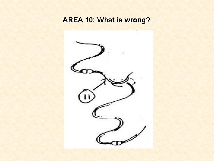 AREA 10: What is wrong? 