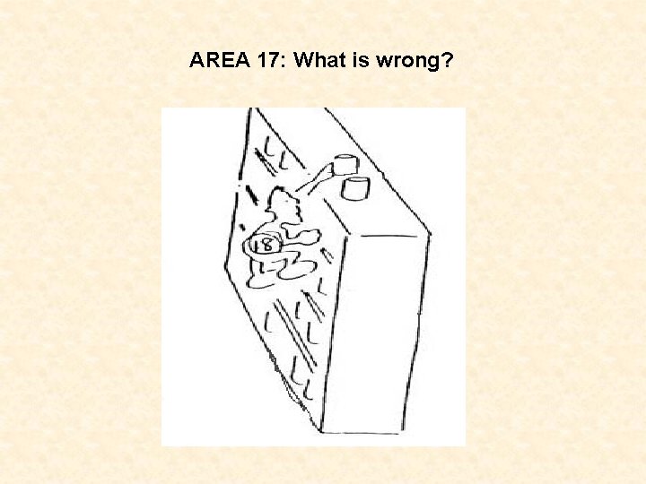 AREA 17: What is wrong? 