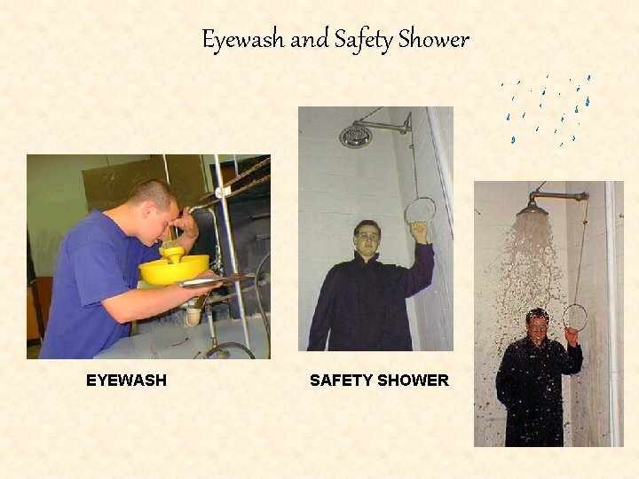 Eyewash and Safety Shower EYEWASH SAFETY SHOWER 