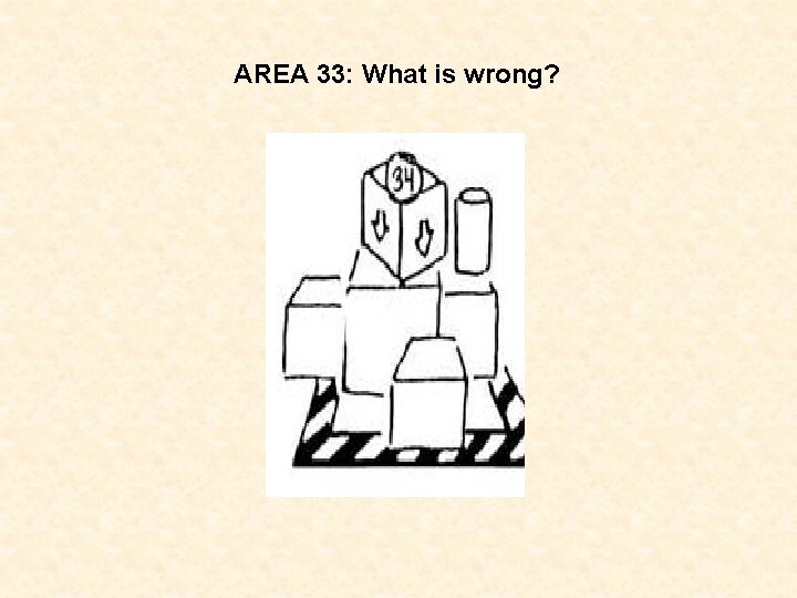 AREA 33: What is wrong? 