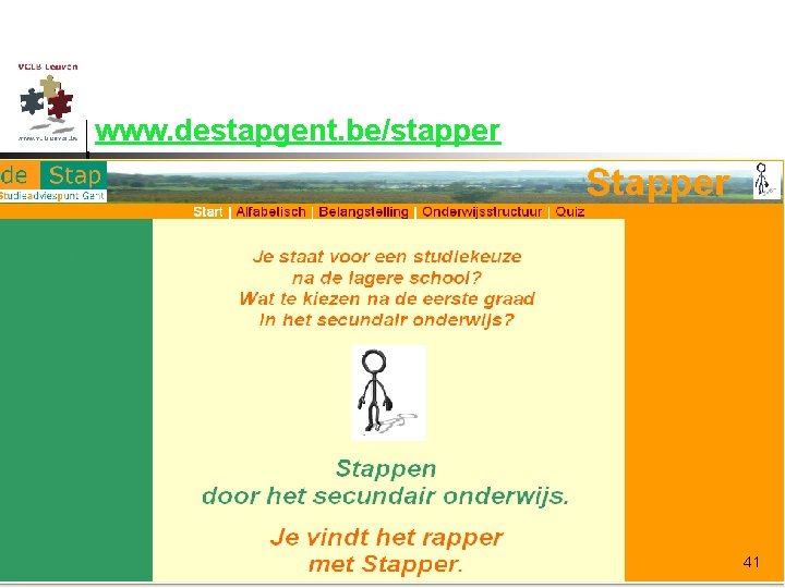 www. destapgent. be/stapper 41 