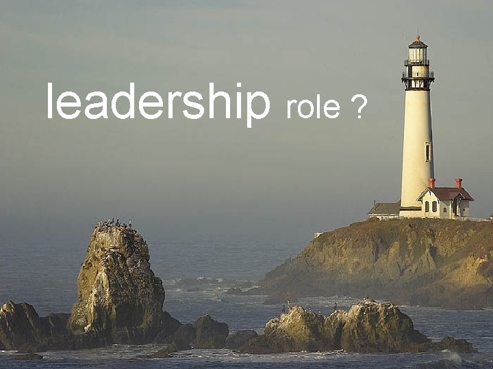 leadership role ? 
