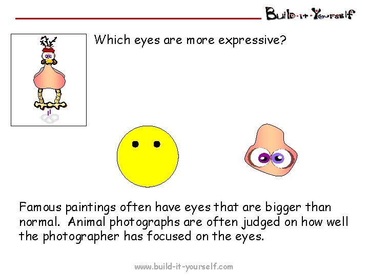 Which eyes are more expressive? Famous paintings often have eyes that are bigger than