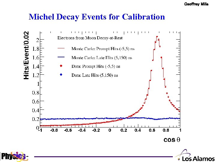 Geoffrey Mills Michel Decay Events for Calibration 