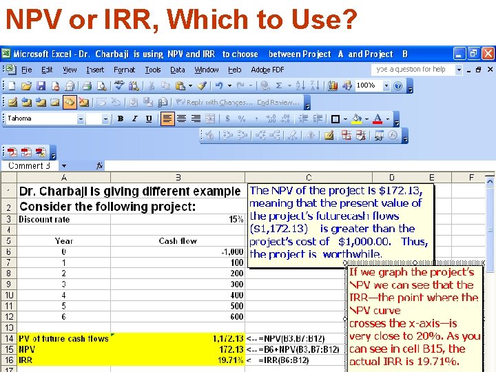 NPV or IRR, Which to Use? 