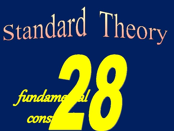 fundamental constants 