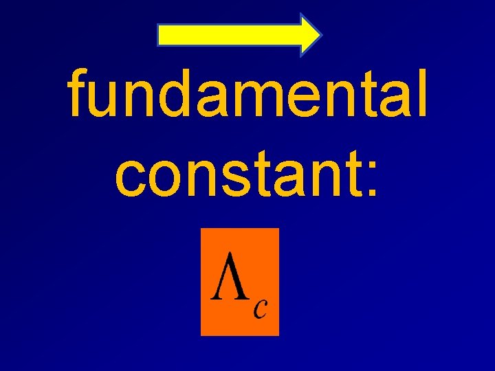 fundamental constant: 