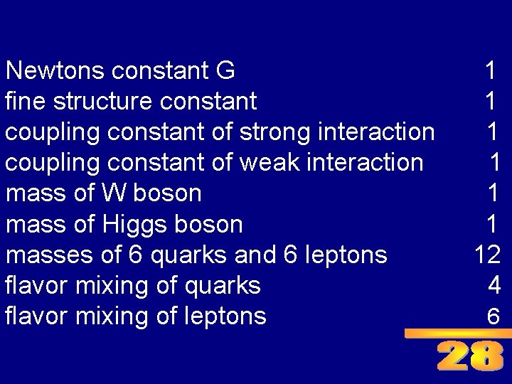 Newtons constant G fine structure constant coupling constant of strong interaction coupling constant of