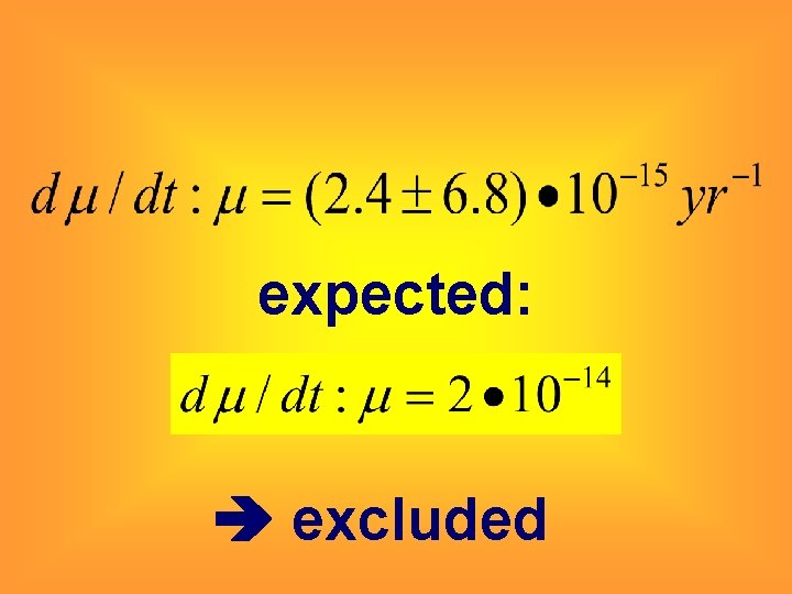 expected: excluded 