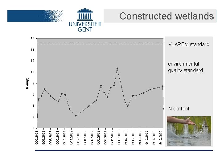 Constructed wetlands VLAREM standard environmental quality standard N content 