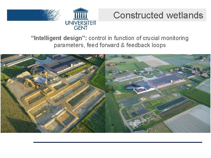 Constructed wetlands “Intelligent design”: control in function of crucial monitoring parameters, feed forward &