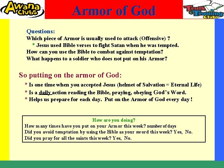 Bible Message Week 2 Large Group Message Time