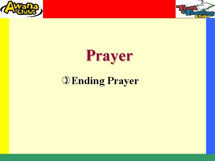 Prayer )Ending Prayer 