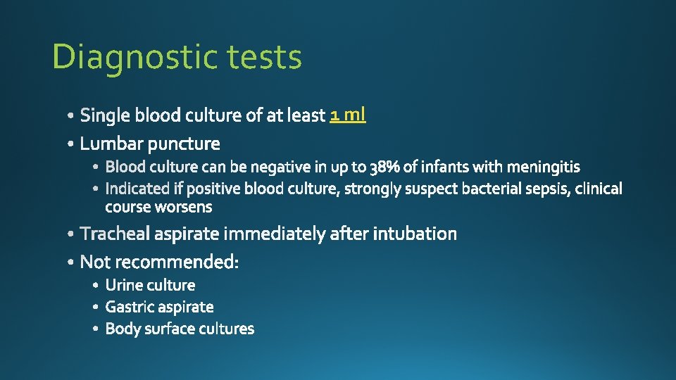 Diagnostic tests 1 ml 