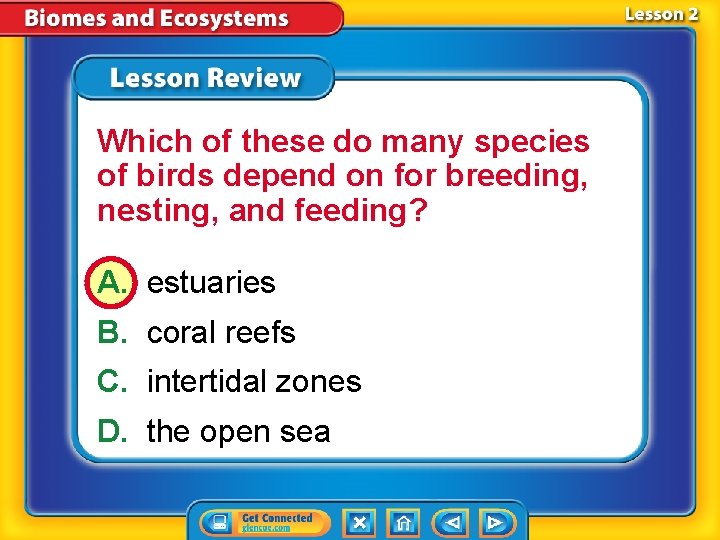Which of these do many species of birds depend on for breeding, nesting, and