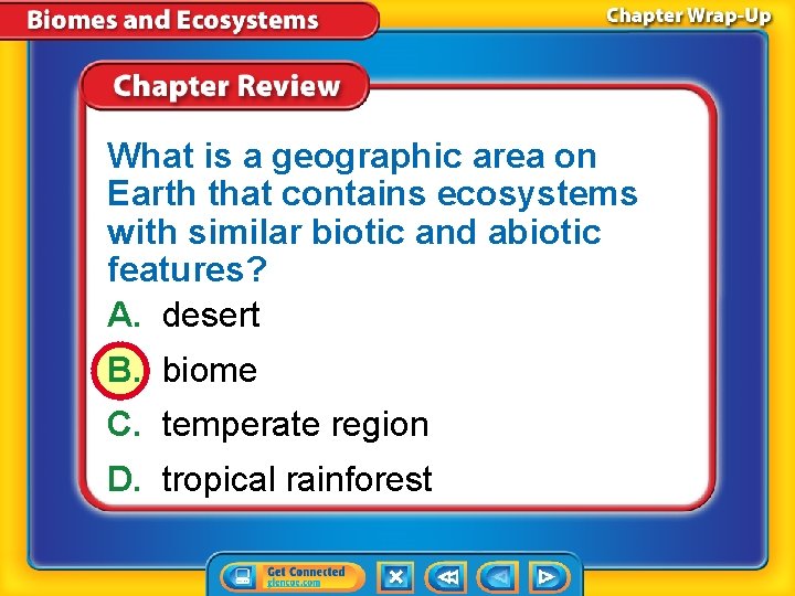 What is a geographic area on Earth that contains ecosystems with similar biotic and