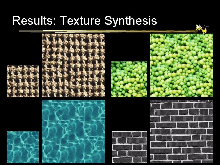 Results: Texture Synthesis 