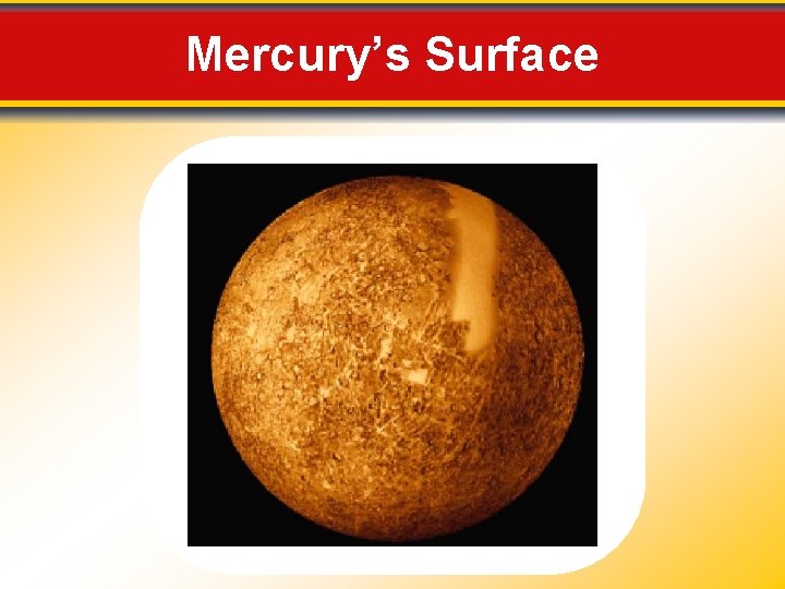 Mercury’s Surface 