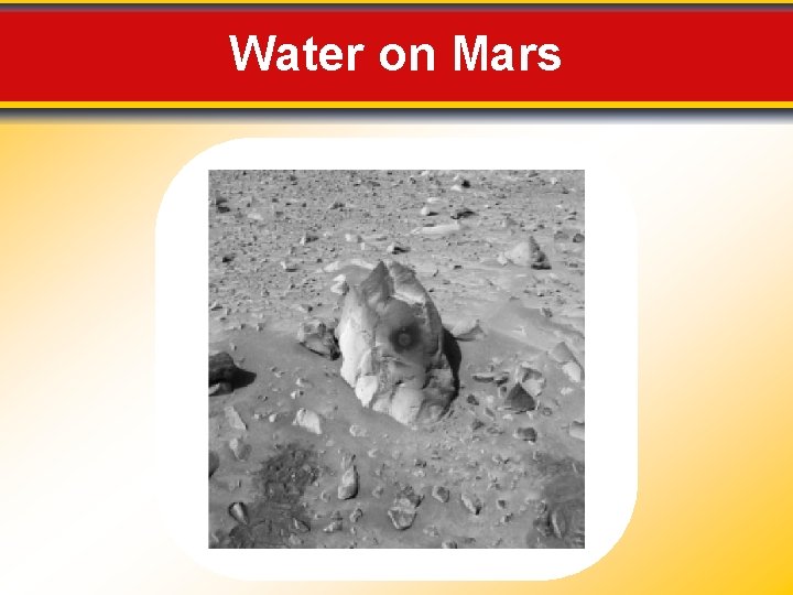 Water on Mars 