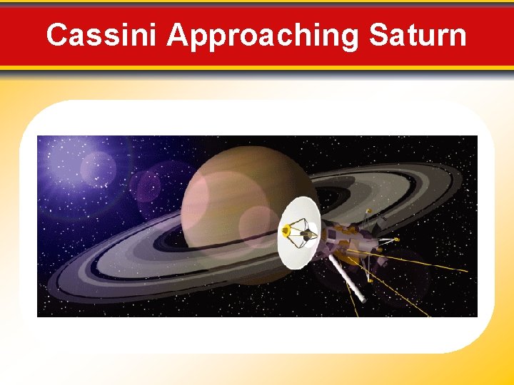 Cassini Approaching Saturn 