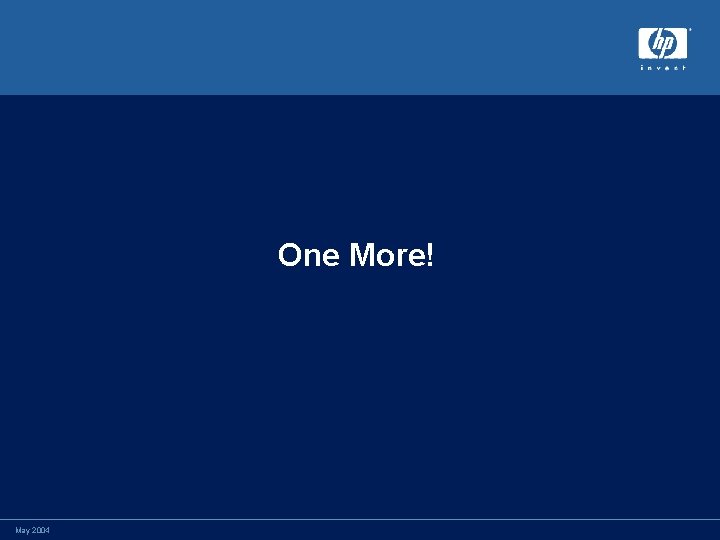 One More! May 2004 